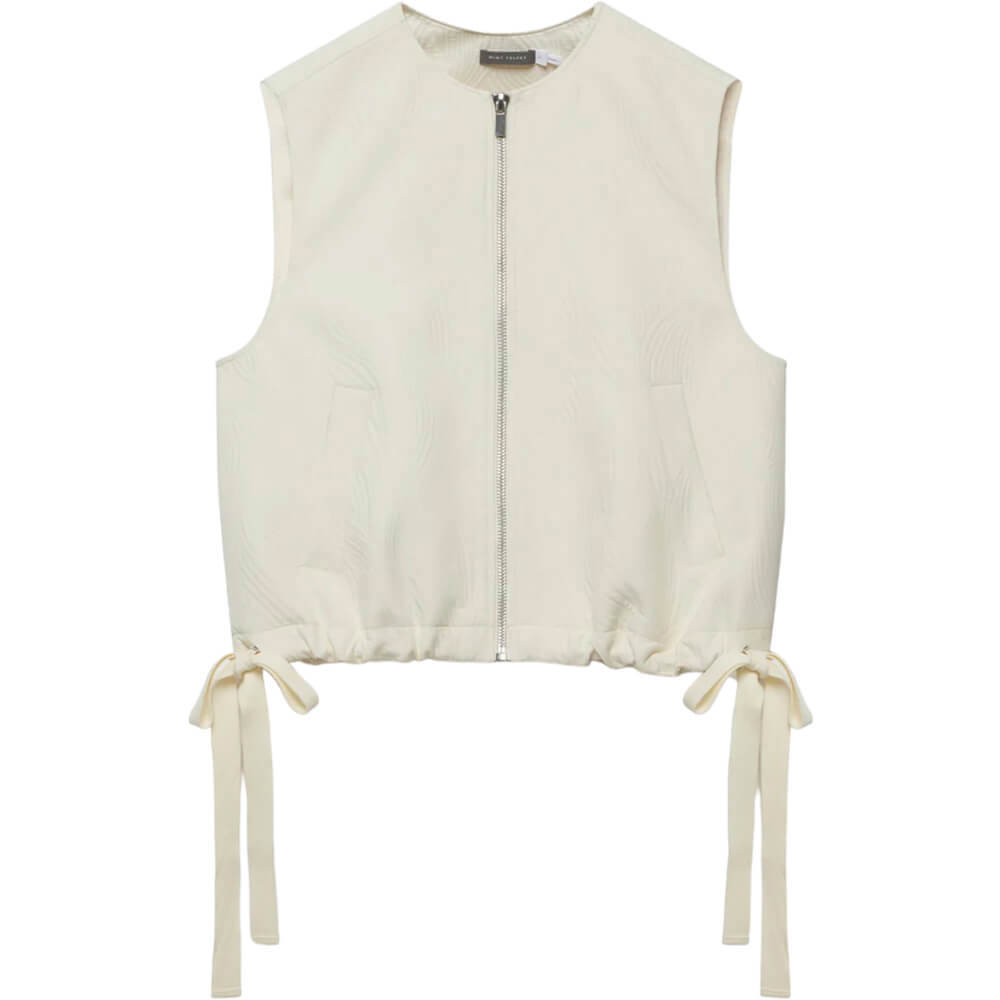 Mint Velvet Cream Quilted Gilet